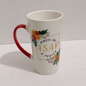 Always Say A Prayer Tall Coffee Mug bone China 17 oz